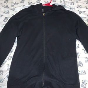 A plain black jacket